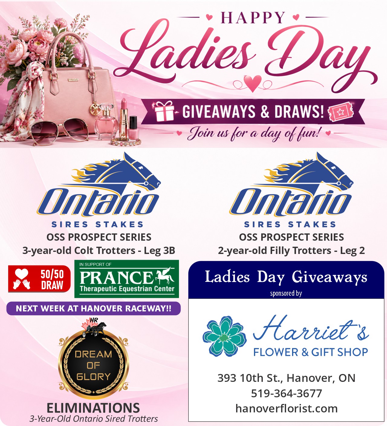 This Week at Hanover Raceway Ladies Day at Hanover Raceway